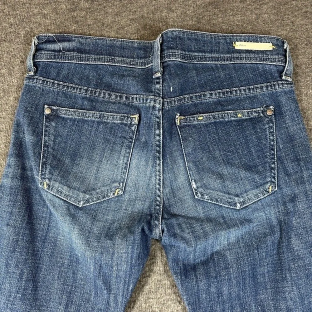 Pilcro Patchwork‎ Jeans Womens Size 26 Medium Wash Faded Knee Patch